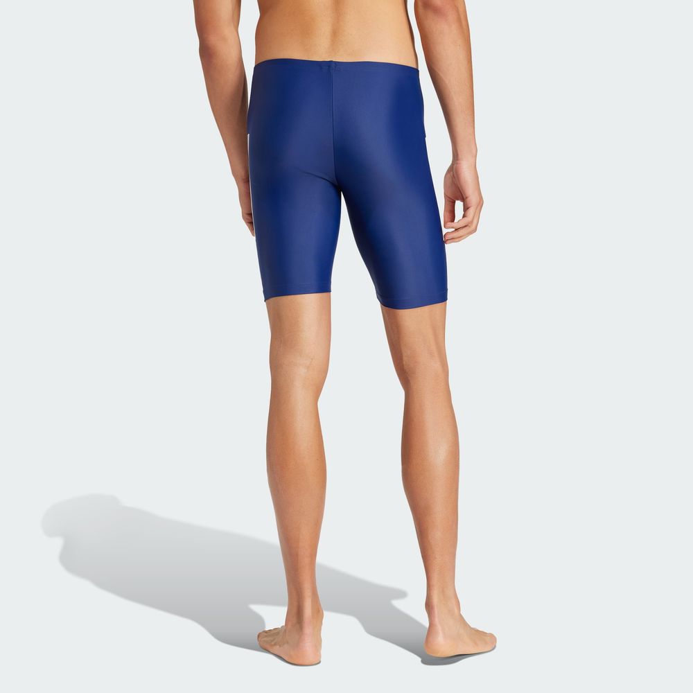 Foto 5 pulgar | Shorts De Natación 3 Franjas 8 Pulgadas Adidas Azul Hombre