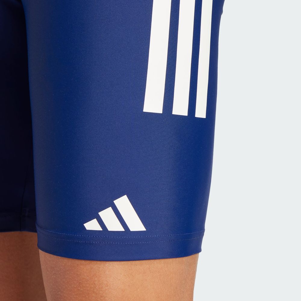 Foto 6 | Shorts De Natación 3 Franjas 8 Pulgadas Adidas Azul Hombre