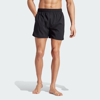 Foto 4 | Shorts De Natación Cortos Solid Clx Adidas Negro Hombre