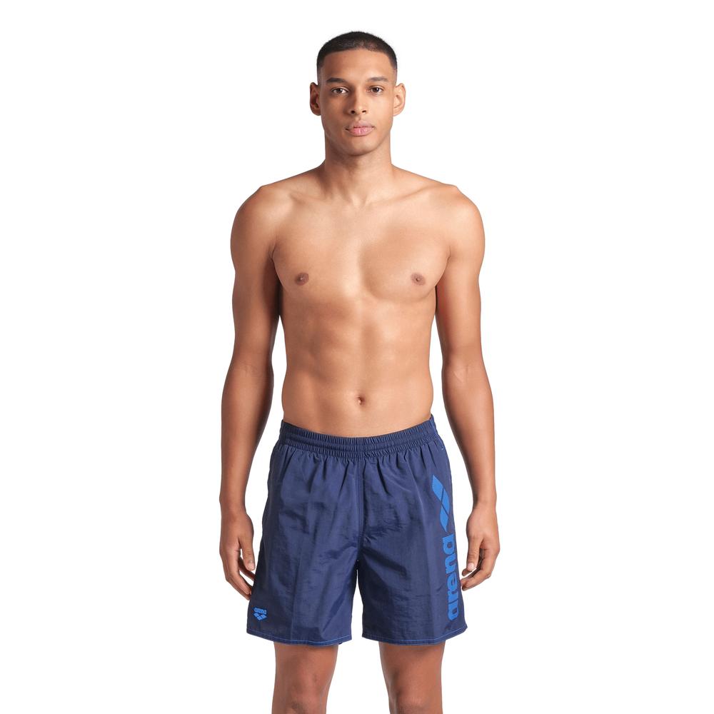 Short De Playa Arena Logotype Para Hombre Azul Marino