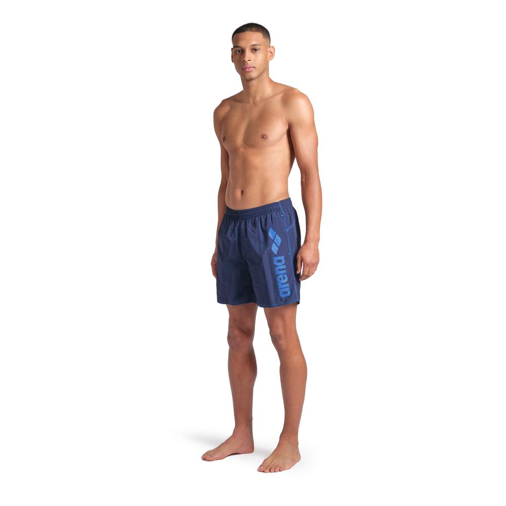 Foto 3 | Short De Playa Arena Logotype Para Hombre Azul Marino