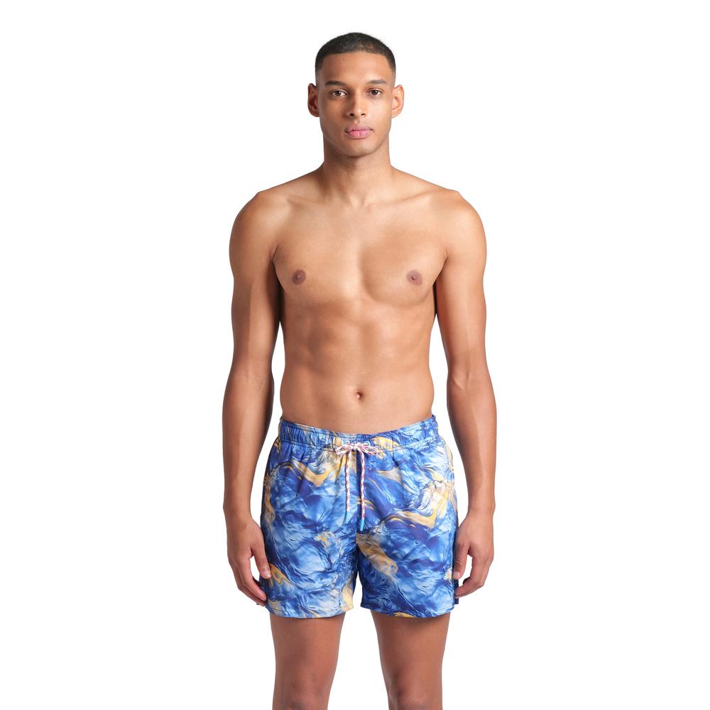 Short Arena Water Prints Allover Para Hombre Azul