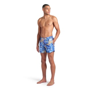 Foto 3 | Short Arena Water Prints Allover Para Hombre Azul
