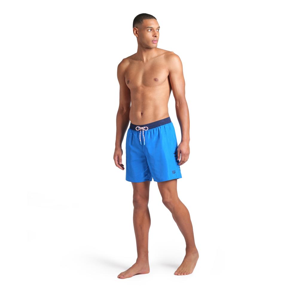 Foto 4 pulgar | Short Arena Team Stripe Para Hombre Azul