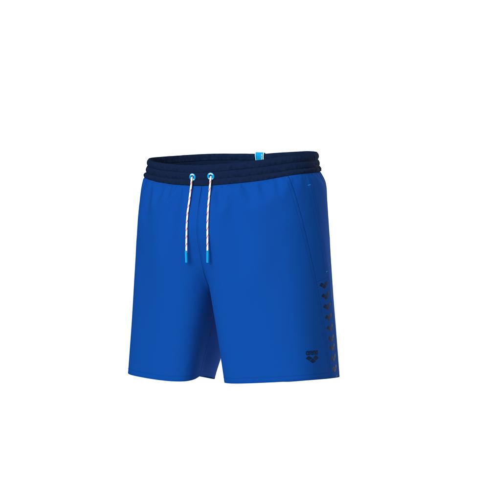 Foto 8 pulgar | Short Arena Team Stripe Para Hombre Azul