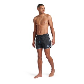 Foto 3 | Short Arena Logo Borders Para Hombre Negro