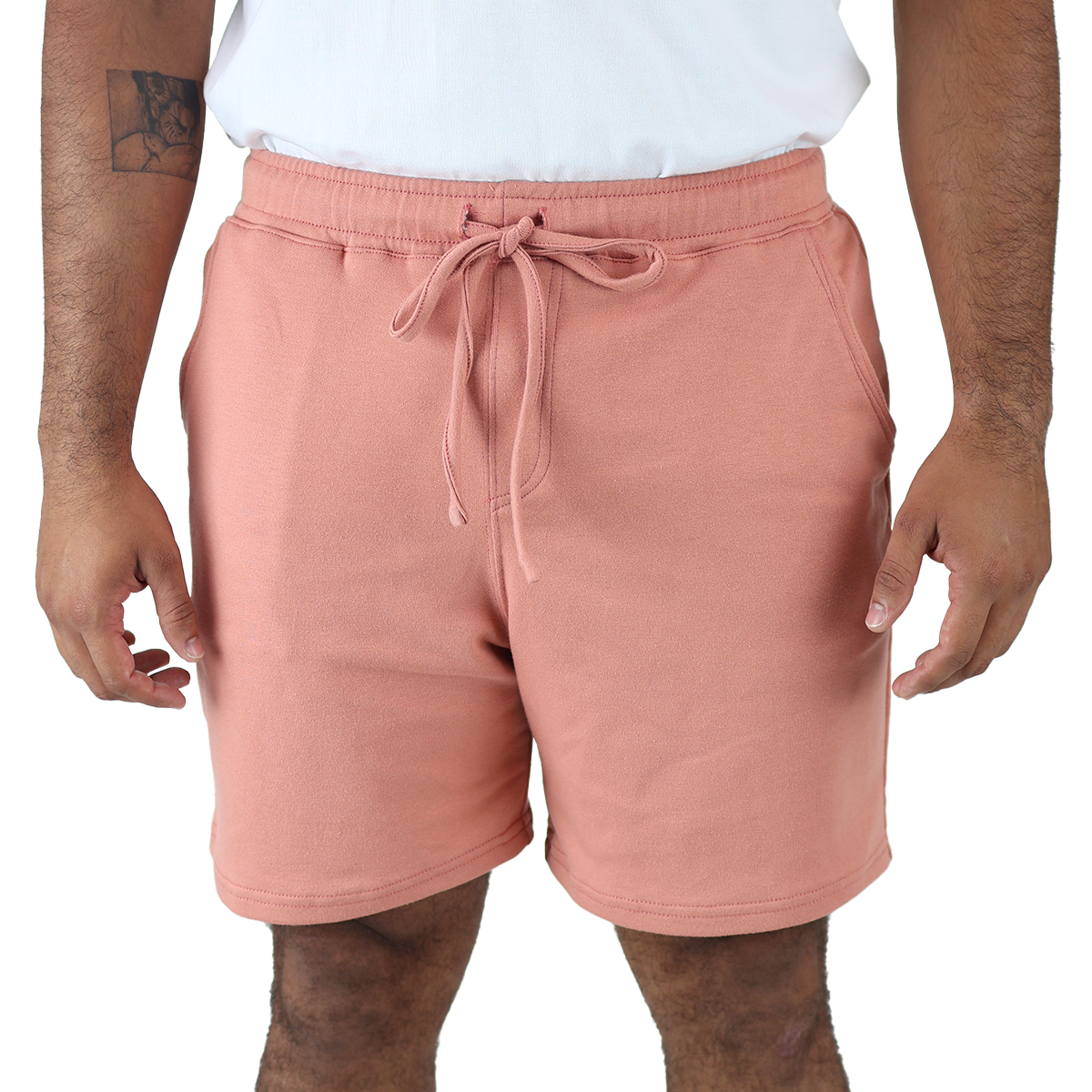 Foto 2 pulgar | Short Deportivo Cordón Ajustable Color Palo De Rosa Con Bolsas Hombre