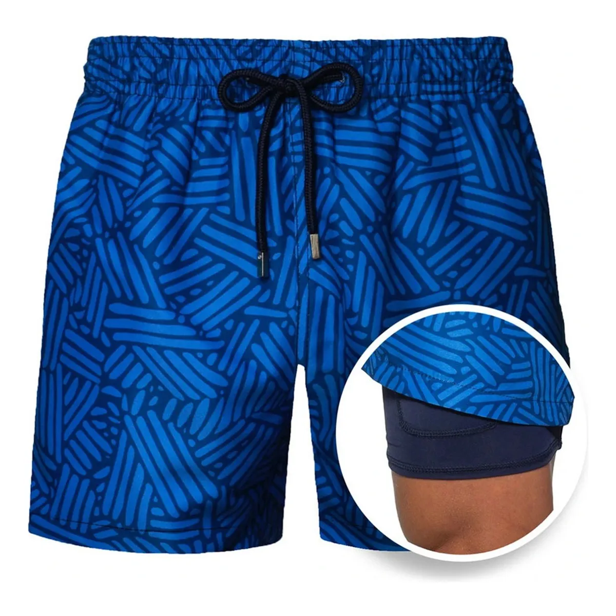 Foto 2 | Short Traje De Baño Para Hombre Playa Talla: G Mod. A15 Eo Safe Imports Esi-19084 Azul