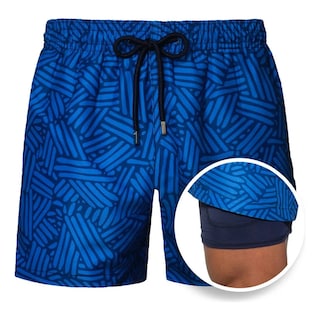 Foto 2 | Short Traje De Baño Para Hombre Playa Talla: G Mod. A15 Eo Safe Imports Esi-19084 Azul