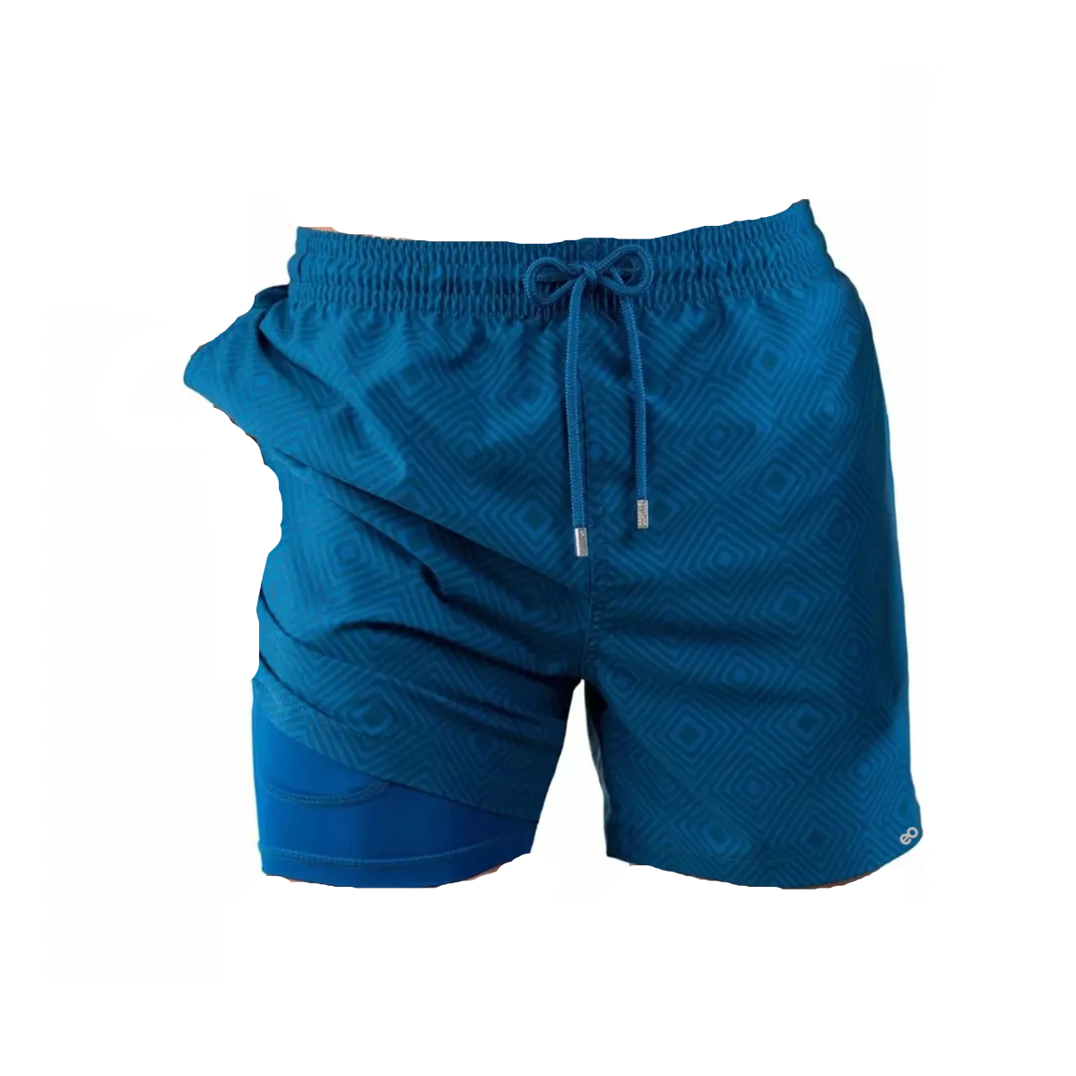 Foto 2 pulgar | Traje De Baño, Short Para Hombre Playa Talla: 2xl Mod. A1 Eo Safe Imports Esi-19082 Azul