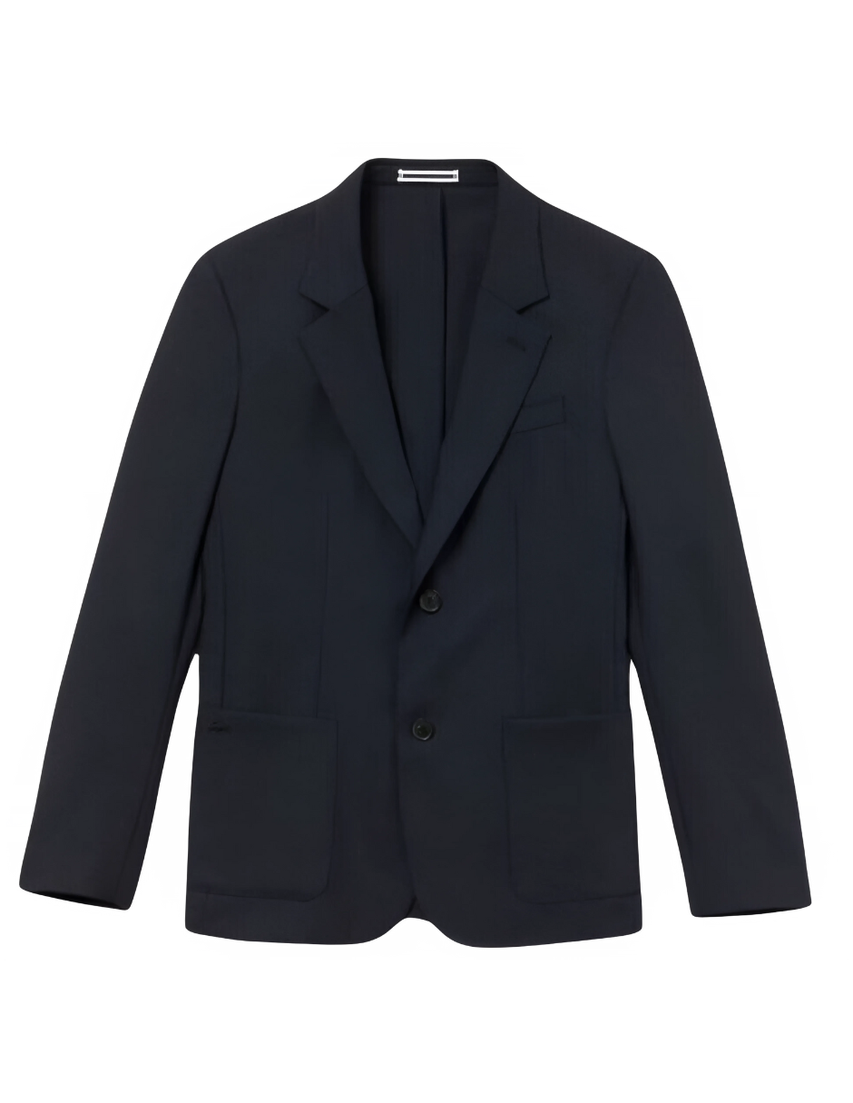 Foto 1 | Blazer Lacoste Vh9981 Sarga De Lana Color Azul Para Hombre