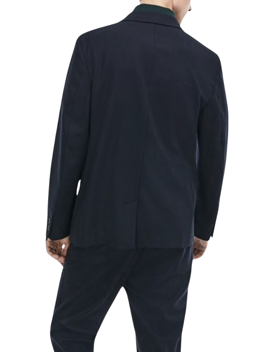 Foto 2 | Blazer Lacoste Vh9981 Sarga De Lana Color Azul Para Hombre