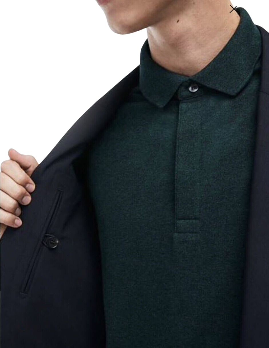 Foto 4 | Blazer Lacoste Vh9981 Sarga De Lana Color Azul Para Hombre