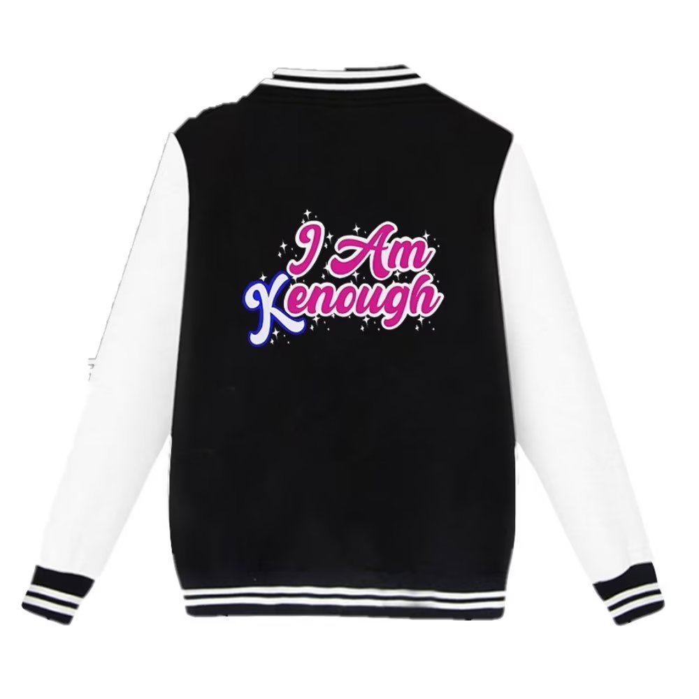 Foto 2 pulgar | Venta Internacional-chaqueta Uniforme De Béisbol Barbie Graphic I Am Kenough Tre