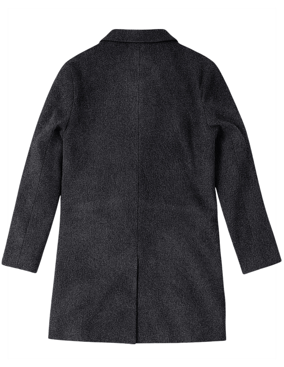 Foto 5 | Abrigo Largo Hombre Gamuza Premium Gris Obscuro Roosevelt