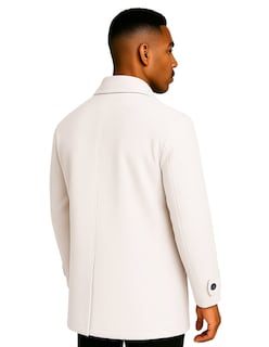 Foto 3 | Abrigo Largo Hombre Gamuza Premium Beige Claro Roosevelt