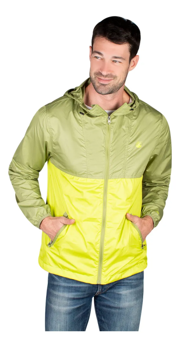 Foto 2 | Rompevientos Ligero Greenlander Para Hombre Con Gorro Fijo
