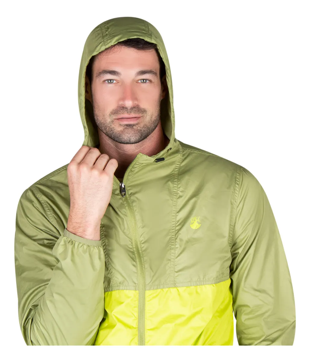 Foto 6 pulgar | Rompevientos Ligero Greenlander Para Hombre Con Gorro Fijo