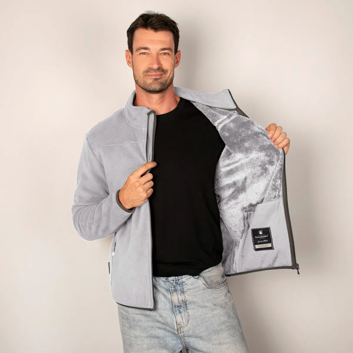 Foto 3 pulgar | Chamarra Greenlander Para Hombre Sudadera Fleece Con Gorro Polar