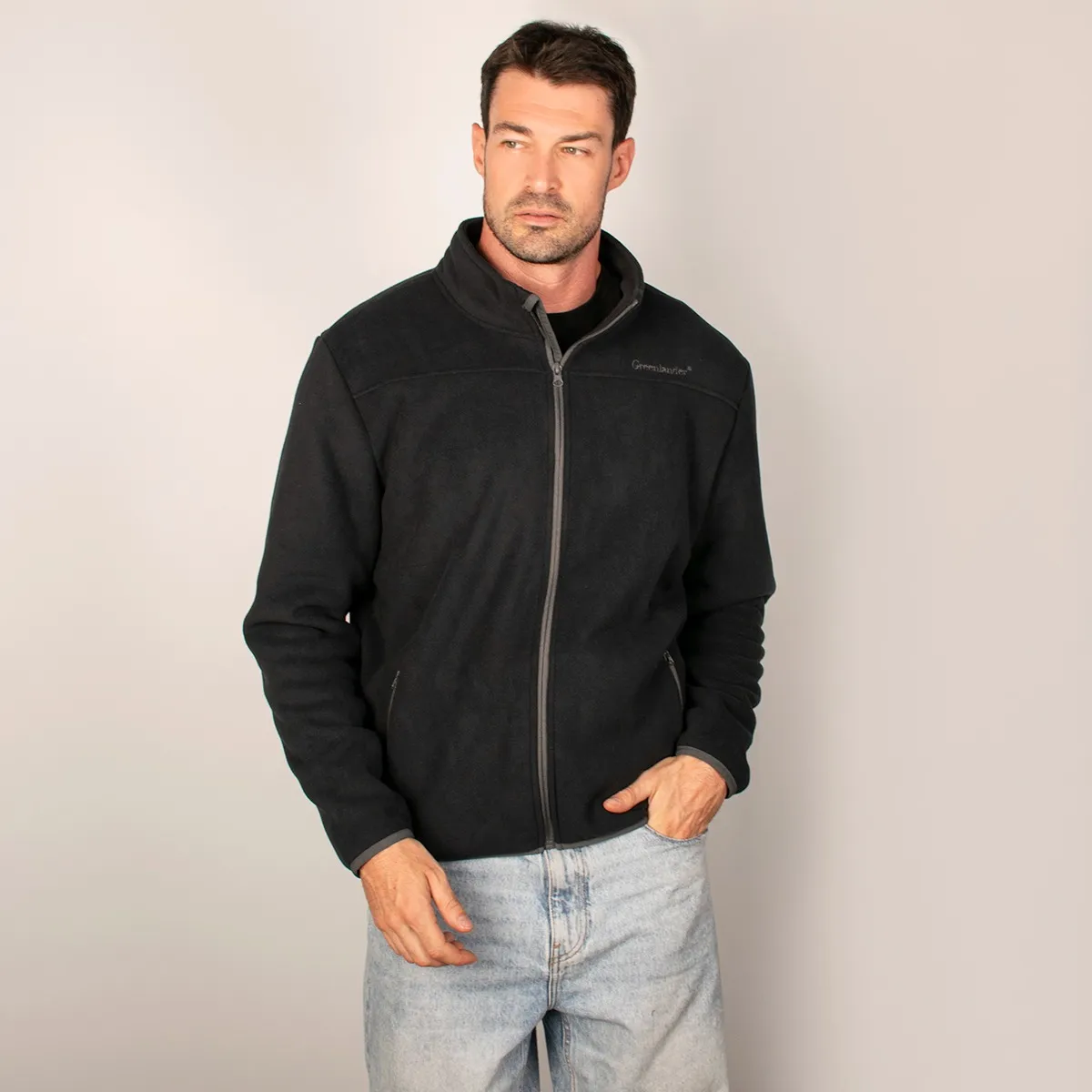 Foto 2 pulgar | Chamarra Greenlander Para Hombre Sudadera Fleece Con Gorro Polar