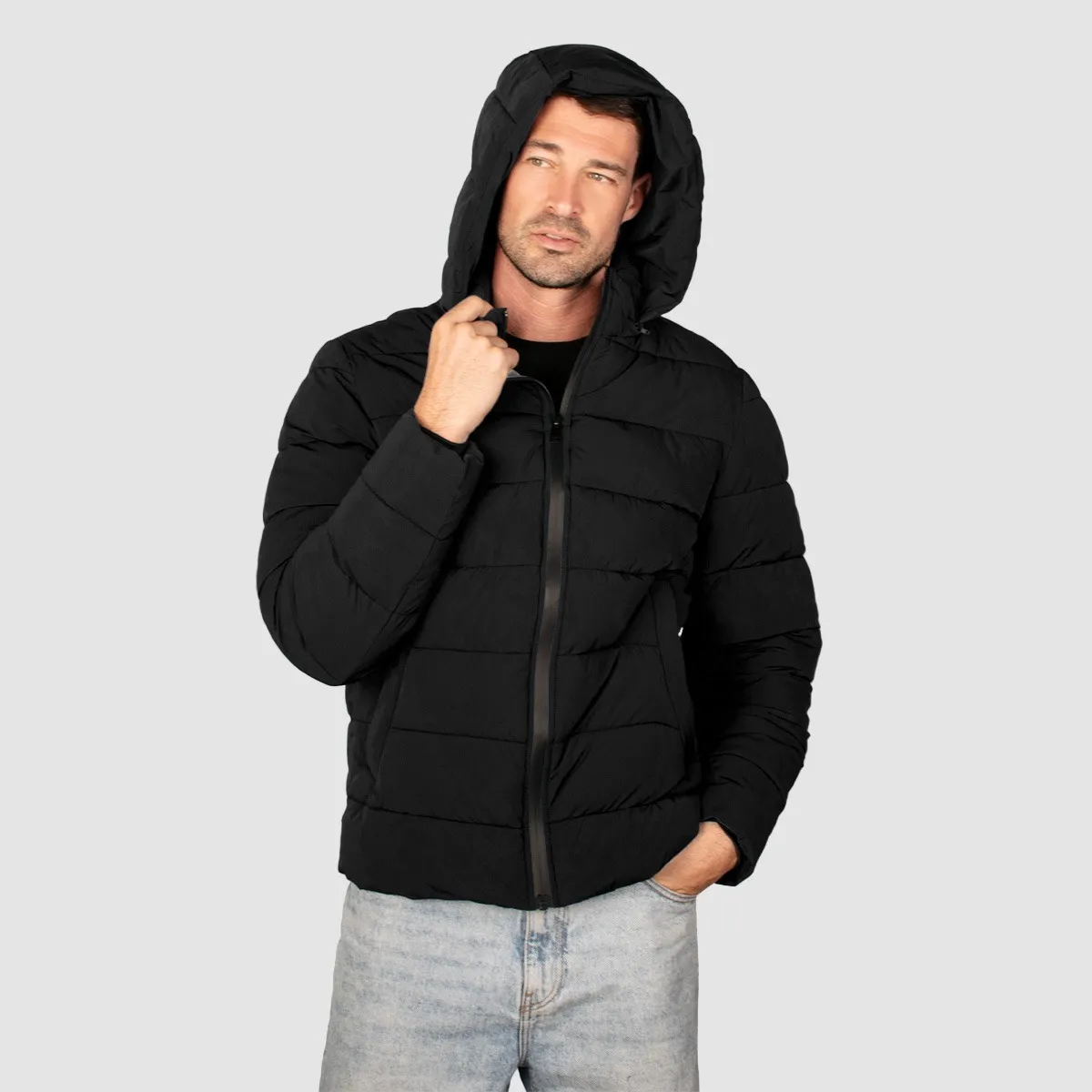 Foto 3 pulgar | Chamarra Greenlander Capitonada Con Capucha Para Hombre