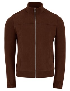 Foto 6 | Chamarra Caballero Mangas Y Cuello Elástico Casual Premium Chocolate Roosevelt