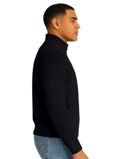 Foto 2 | Chamarra Caballero Mangas Y Cuello Elástico Casual Premium Negro Roosevelt