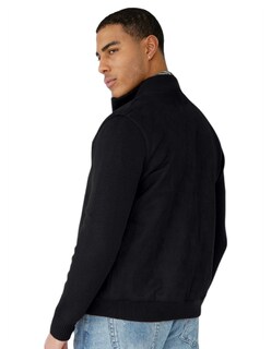 Foto 3 | Chamarra Caballero Mangas Y Cuello Elástico Casual Premium Negro Roosevelt