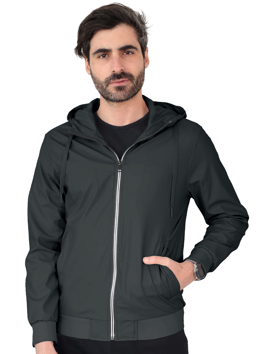 Foto 2 pulgar | Chamarra Boomber Casual Hombre Con Capucha Premium Verde Militar Roosevelt C366