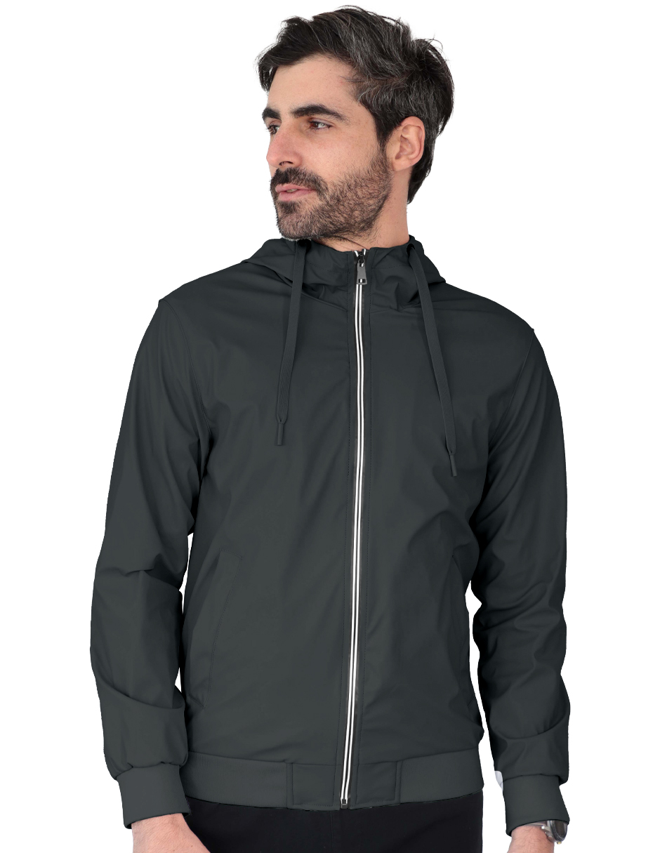 Foto 2 | Chamarra Boomber Casual Hombre Con Capucha Premium Verde Militar Roosevelt C366