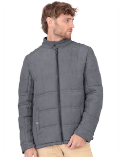 Foto 1 | Chamarra Caballero Acolchada Casual Gris Rooselvelt A315