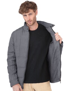 Foto 2 | Chamarra Caballero Acolchada Casual Gris Rooselvelt A315