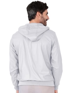Foto 5 | Chamarra Boomber Casual Hombre Con Capucha Premium Beige Claro Roosevelt C366