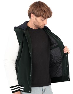 Foto 3 | Chamarra Casual Deportiva Capucha Caballero Verde Militar Roosevelt A236