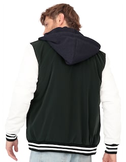 Foto 4 | Chamarra Casual Deportiva Capucha Caballero Verde Militar Roosevelt A236