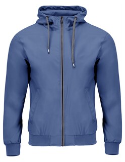 Foto 4 | Chamarra Hombre Casual Premium Lisa Con Gorro Azul Eléctrico Roosevelt C374