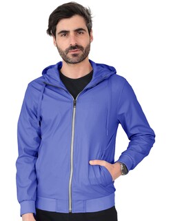 Foto 1 | Chamarra Boomber Casual Hombre Con Capucha Premium Azul Roosevelt C366