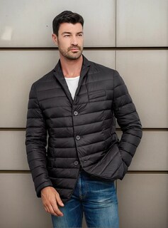 Foto 1 | Chamarra Greenlander Ligera Para Hombre Con Relleno De Pluma Y Capitonada