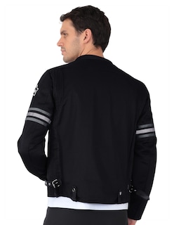 Foto 3 | Chamarra Biker Caballero Proteccion Codos Brazos Y Espalda
