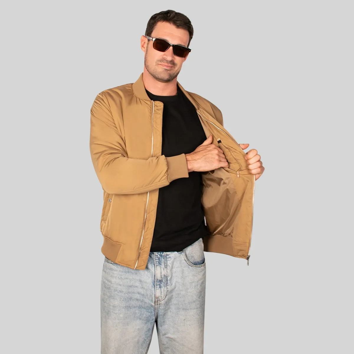 Foto 4 pulgar | Chamarra Greenlander  Para Hombre Casual Estilo Bomber Ligera