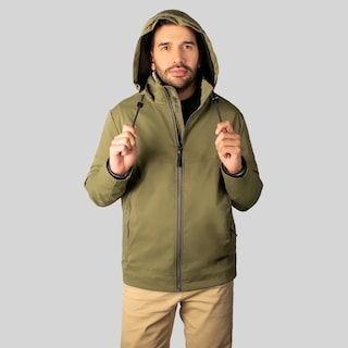 Foto 2 | Chamarra Para Hombre Greenlander Rompevientos Con Gorro