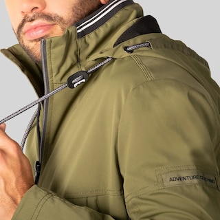 Foto 5 | Chamarra Para Hombre Greenlander Rompevientos Con Gorro