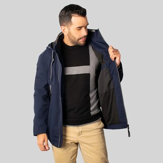 Foto 4 | Chamarra Para Hombre Greenlander Rompevientos Con Gorro