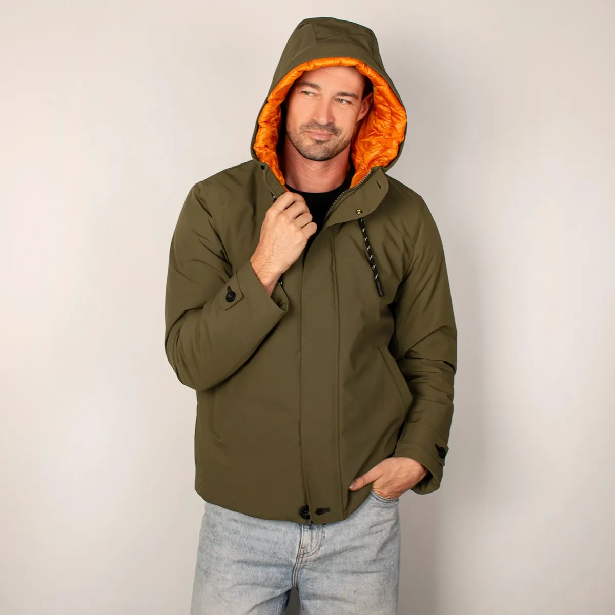 Foto 3 pulgar | Chamarra Greenlander Premium Termica Con Gorro Fijo De Hombre