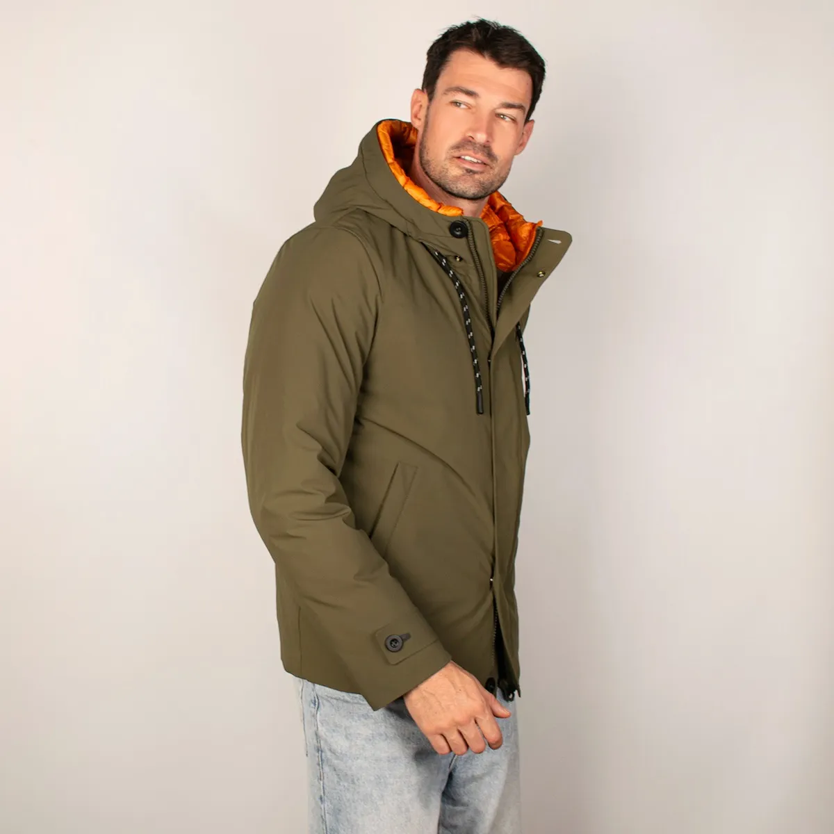 Foto 6 | Chamarra Greenlander Premium Termica Con Gorro Fijo De Hombre