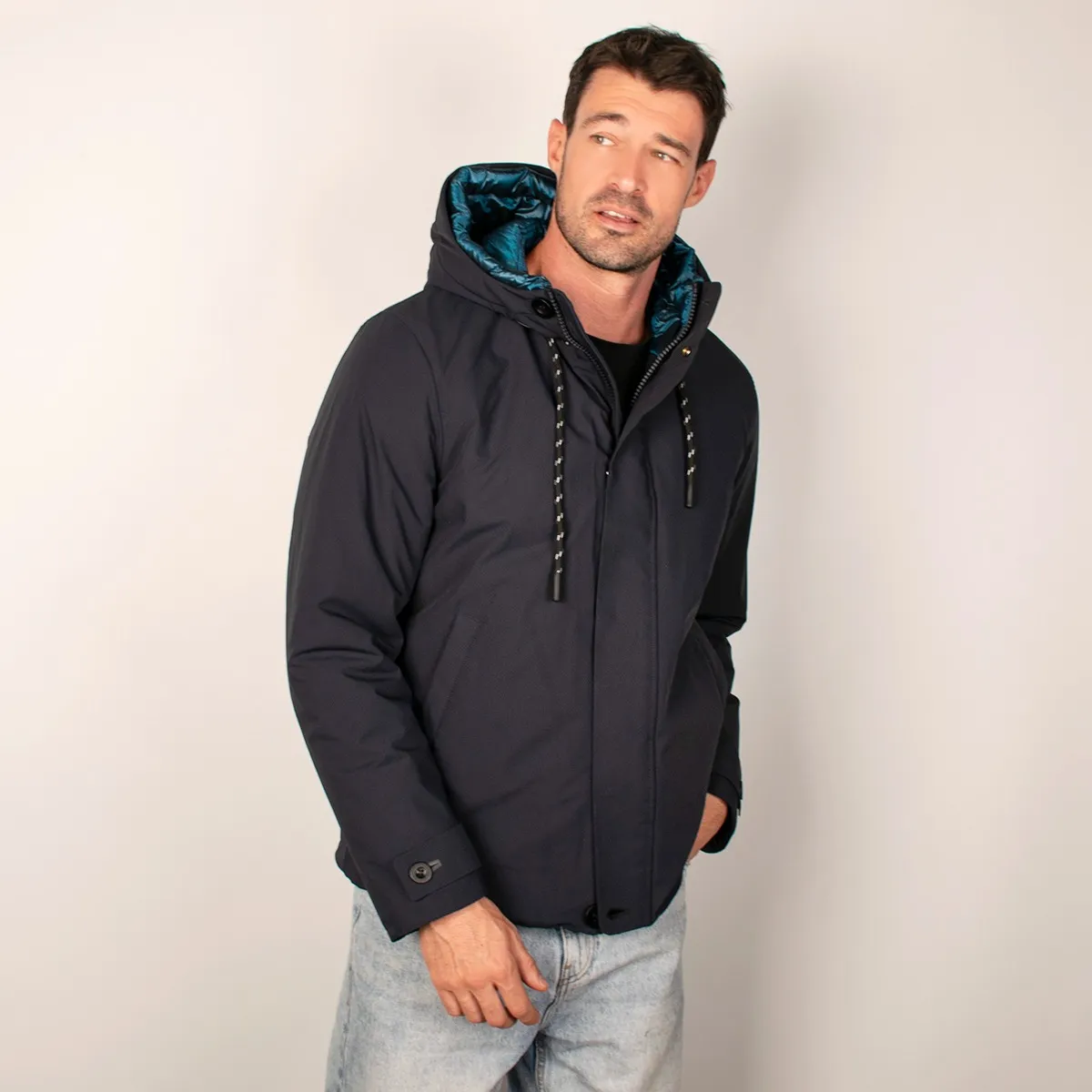 Foto 2 pulgar | Chamarra Greenlander Premium Termica Con Gorro Fijo De Hombre