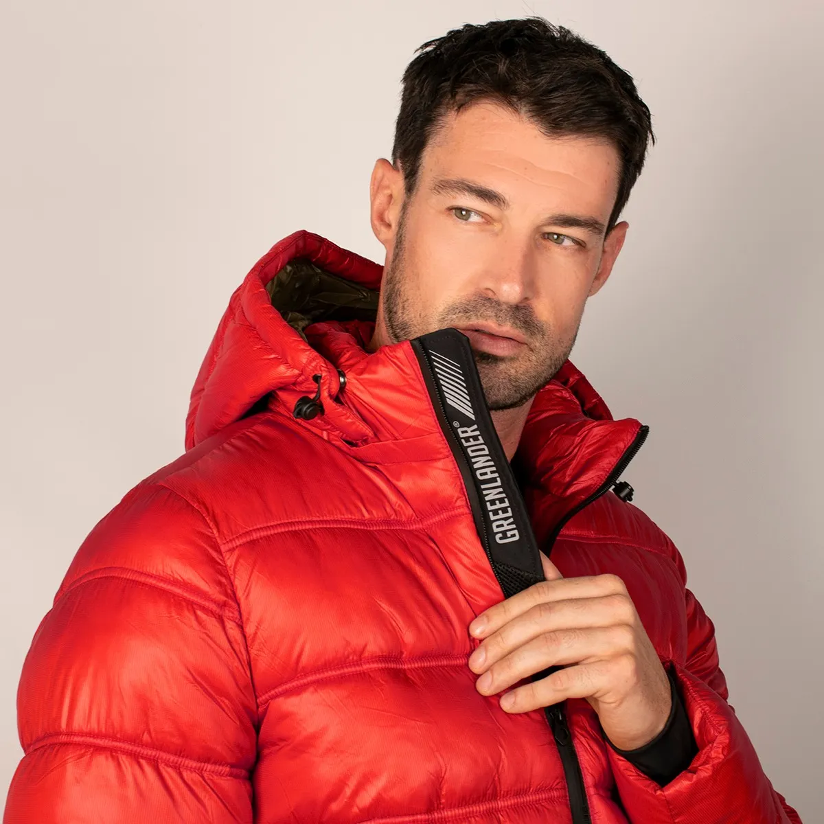 Foto 5 pulgar | Chamarra Greenlander De  Hombre Capitonada  Con Gorro Desmontable