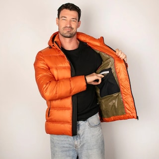 Foto 3 | Chamarra Greenlander De Hombre Capitonada Con Gorro Desmontable