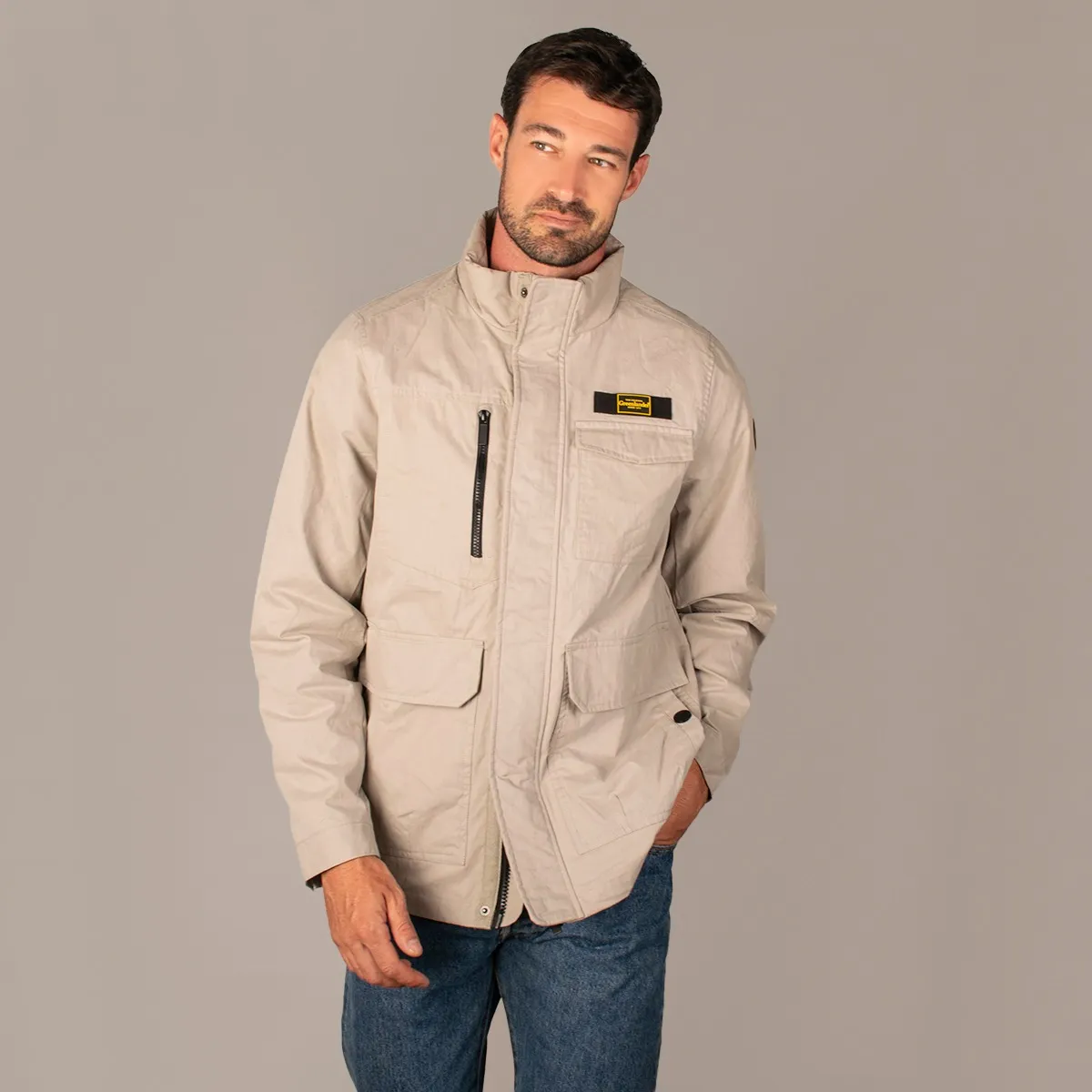 Chamarra Greenlander Para Hombre  Jacket Con Cuello Alto