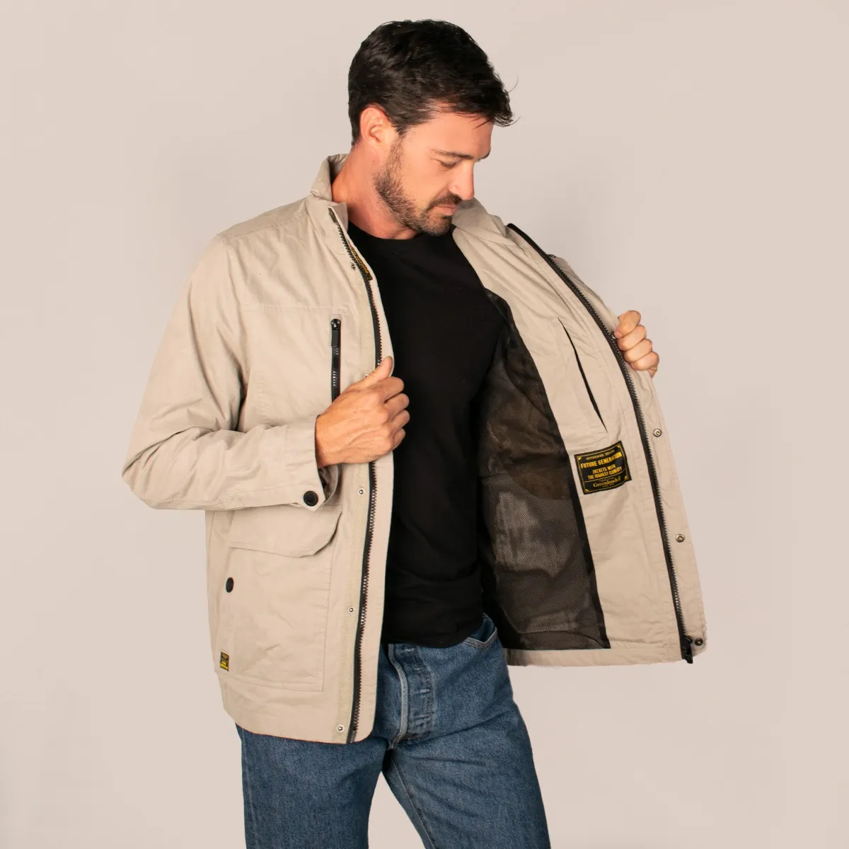 Foto 3 pulgar | Chamarra Greenlander Para Hombre  Jacket Con Cuello Alto